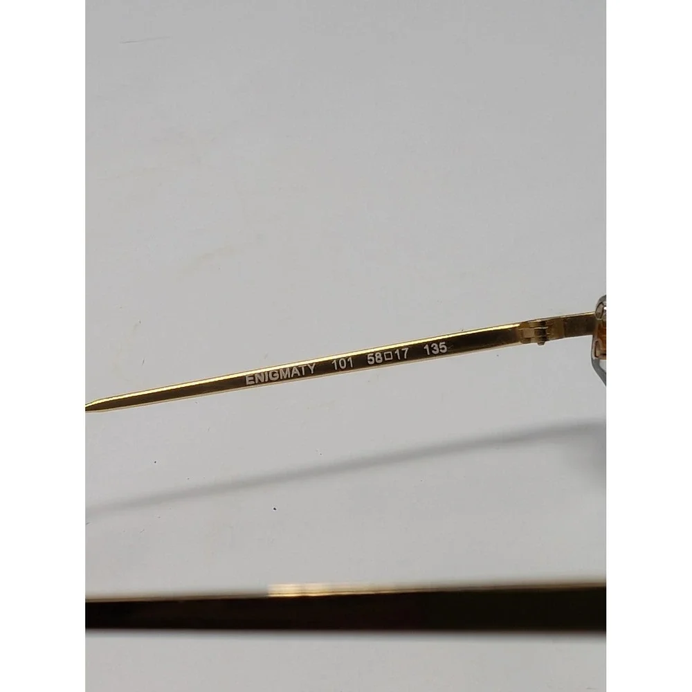 FOR‎ PARTS* Thierry Lasry Enigmaty Sunglasses Cat Eye Black Gold